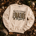 Praise The Lord Sweatshirt — Christian Deer Antler Graphic Crewneck