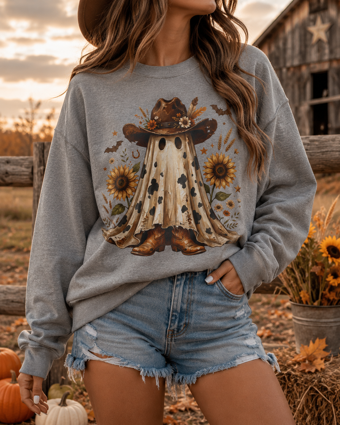 Western Halloween pullover