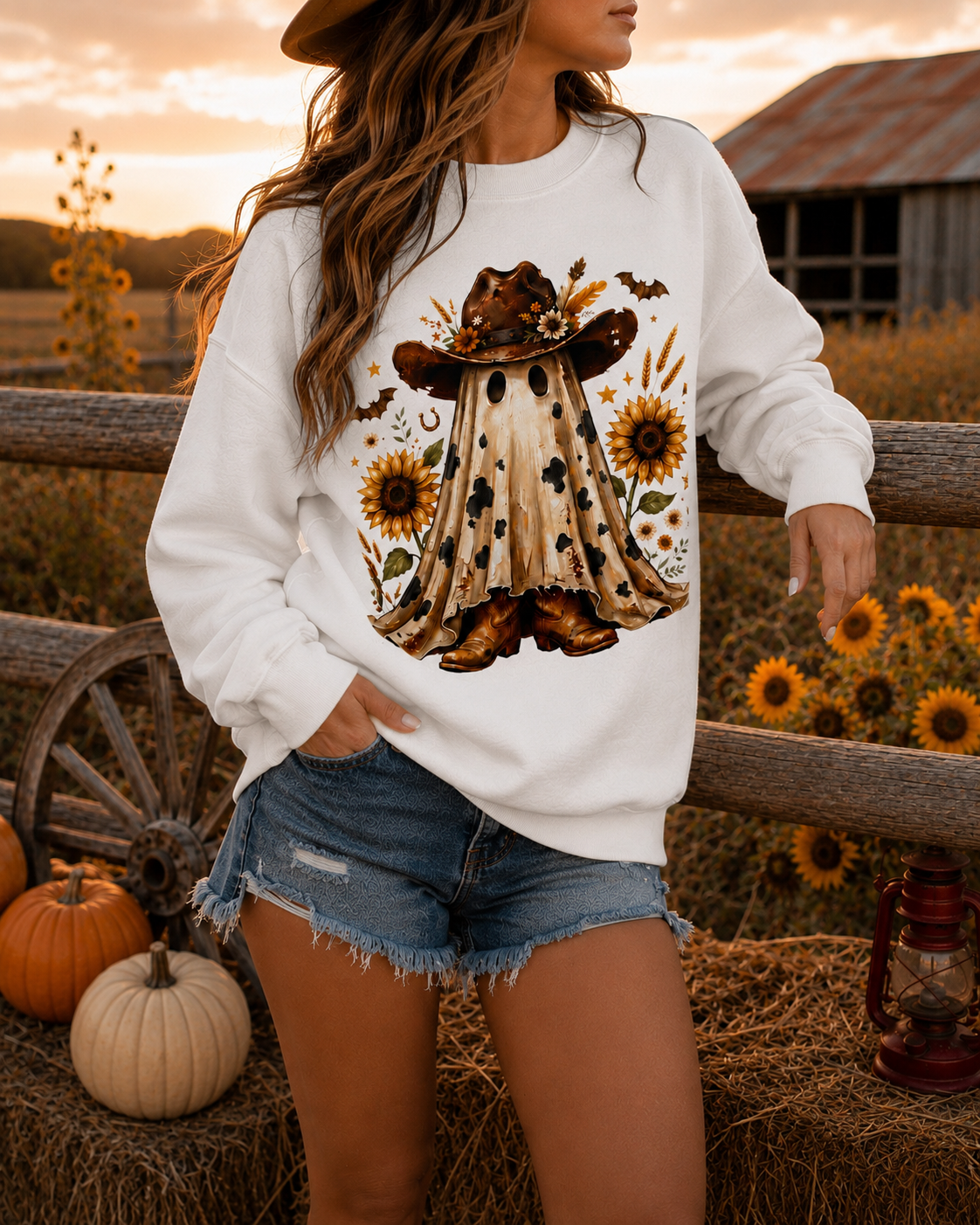 Western Halloween pullover